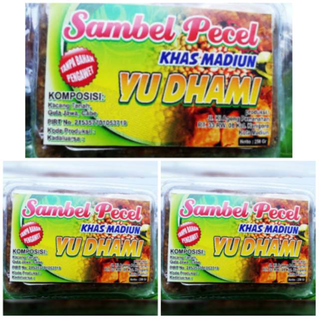

Sambel Pecel Yu-Dhami,selo