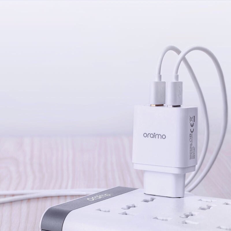 Oraimo OCW-E63D Firefly 2 Charger Dual Ports Quick Power Fast Charging - Garansi 1 Tahun