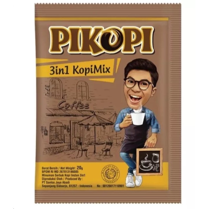 Pikopi 3 in1 Kopi Mix Instant 20 gram x 15 Sachet - Kopi Mix Coffee