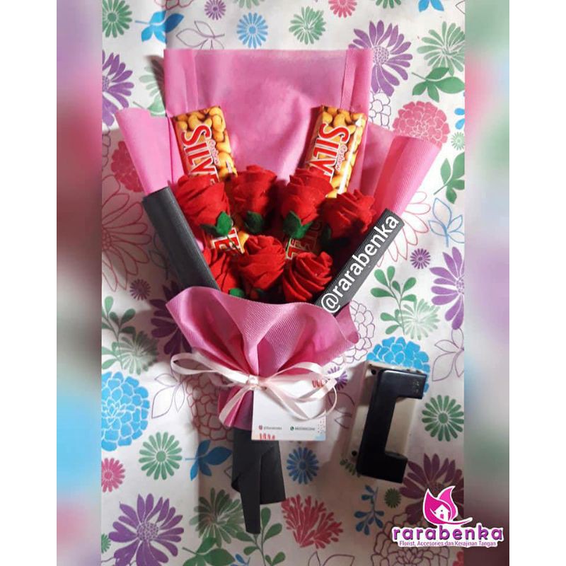 

buket ultah untuk pasangan /buket coklat silverueen