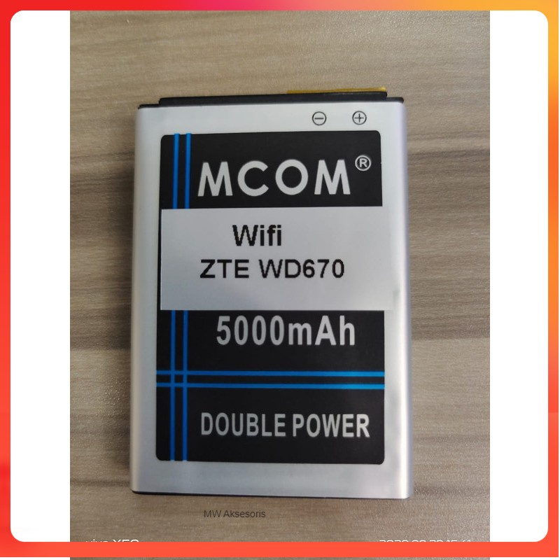 MW Battery Batre Baterai Double Power Mcom Modem Wifi Mifi ZTE WD670