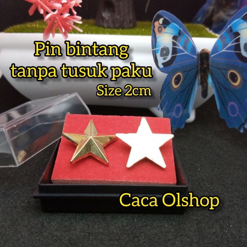 Pin Bros Bintang tanpa tusuk paku +box