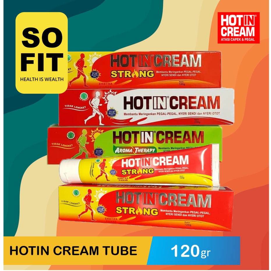 Hotin Cream Tube 120gr / Hot in Krim Pegal Nyeri Otot