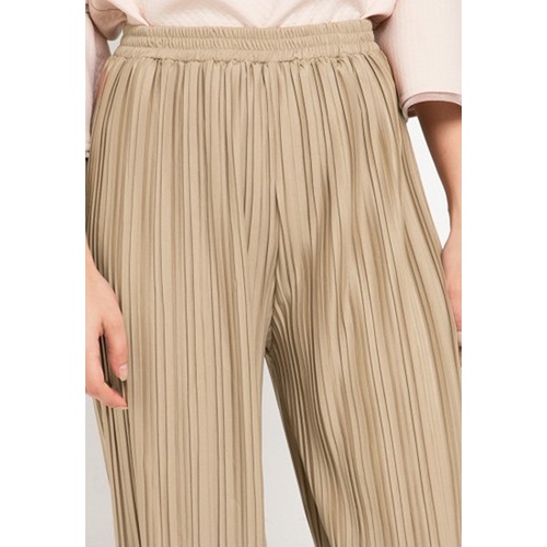 CHIC SIMPLE PLEATED HAREM PANTSS HIGHWAIST CANTIK MODERN WANITA PT1291BB/0322