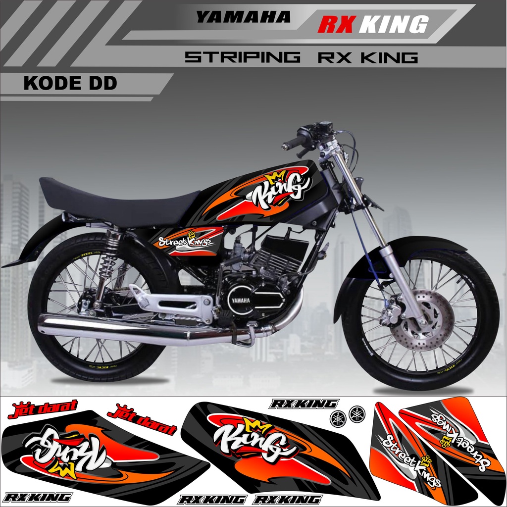 Sticker Rx King Variasi Stiker Striping Rx King Kode DD