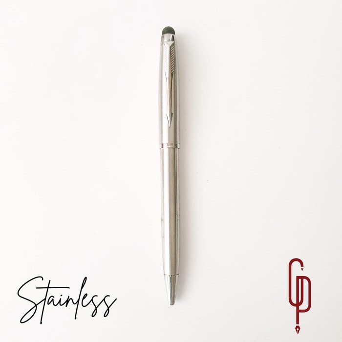 MURAH Pulpen 2 in 1 Stylus Model Parker Sonet Stylus - Stainless Stell