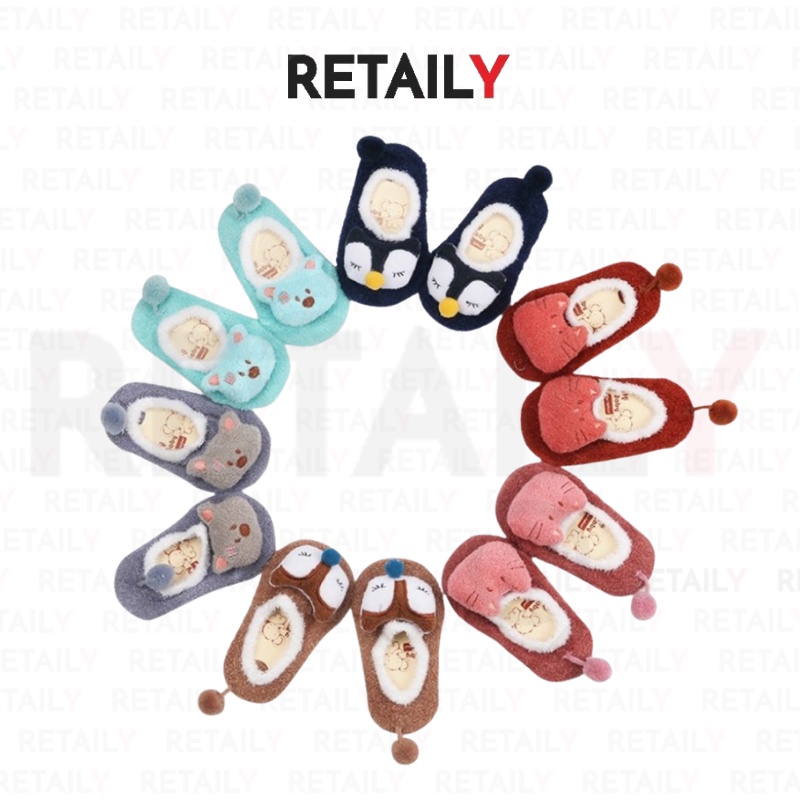 Retaily KS02 Sepatu Bayi Bulu Karakter Sepatu Anak Motif  Prewalker Baby Shock Animal