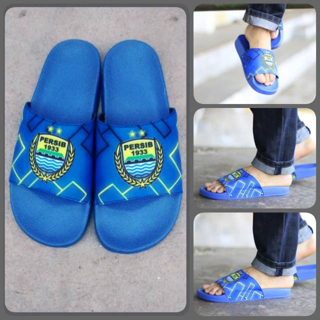 Sandal selop persib, sandal cowok, sandal selop