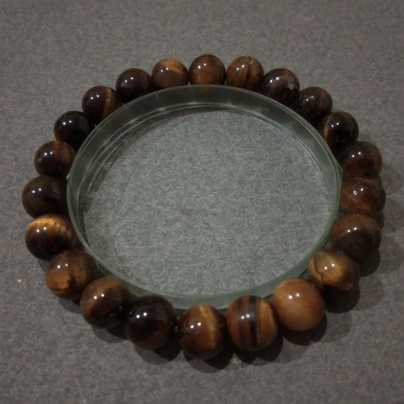 Gelang Batu Tiger Eye 10 mm (BTE 08-10)