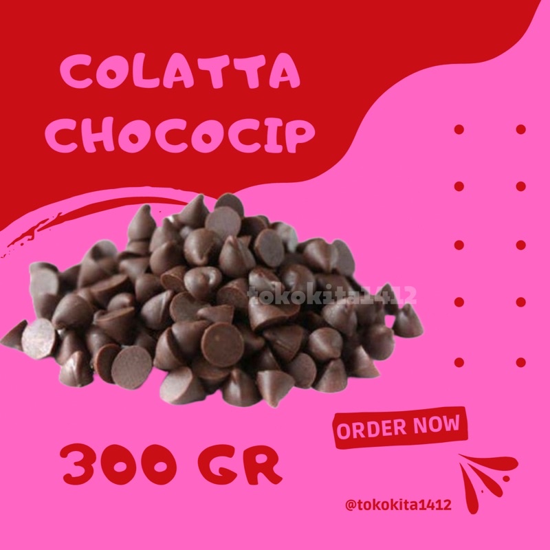 Choco Chips Colatta Coklat Compound 300 gr Pouch