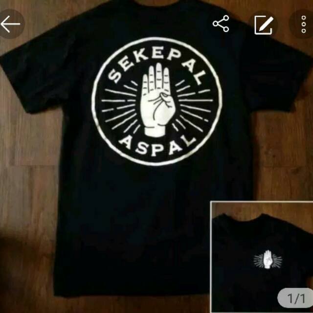 Kaos oblong Sekepal aspal