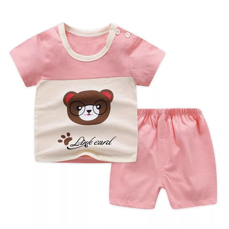 SETELAN ANAK CEWEK KATUN 1-4 THN-C13 Pink Bear