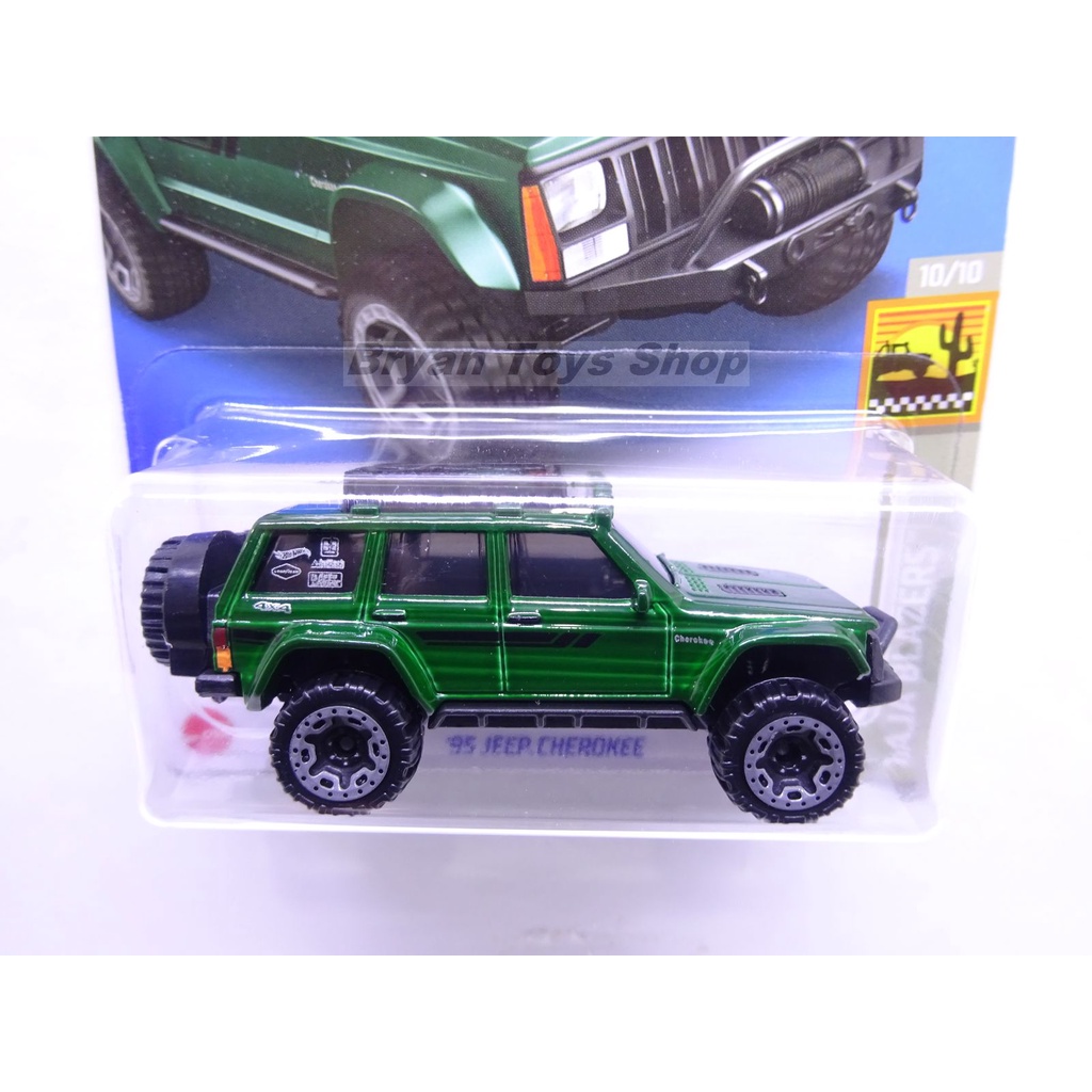 Hot Wheels 95 Jeep Cherokee Hijau