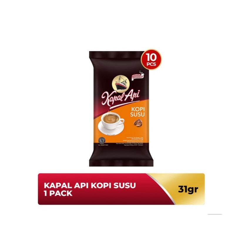 

Kapal Api Kopi Susu Instan 10 x 31 g