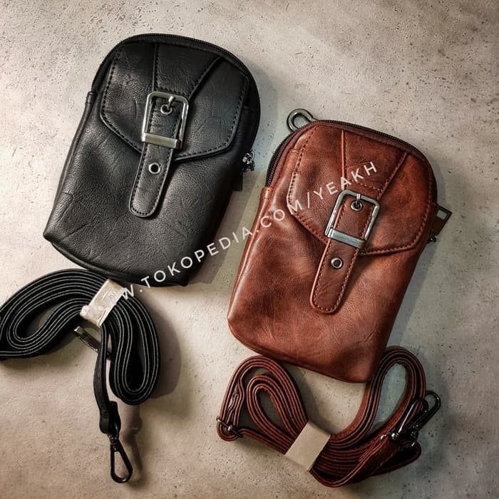 JL2WV Tas Pinggang Selempang Kecil Pria Tas Rokok Tas HP Tas OBULUS