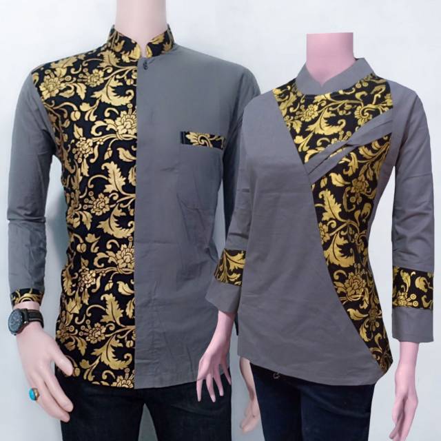 Couple Asmara/Batik set/ koko pria dan wanita S.M.L.XL.XXL