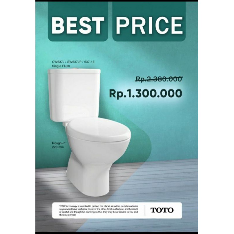 Unit Closet Duduk Toto CW637J / SW637JP / 637 1Z Best Price