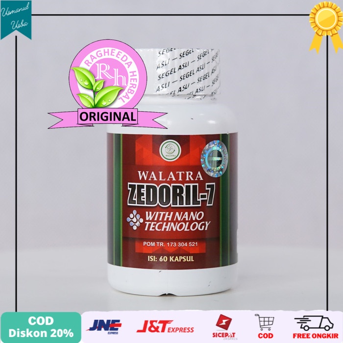 

◾COD◾ Walatra Zedoril 7 Asli 100% Original - Obat Kanker Dan Tumor Herbal - 60 Kapsul