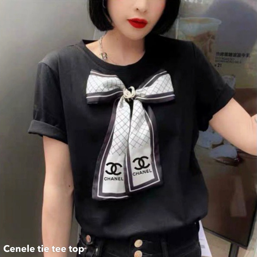 Cenele tie tee top -Thejanclothes