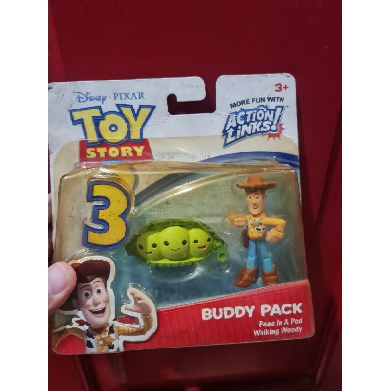 Toy story buddy pack laser buzz lightyear sparks peas in a pod walking woody. twitch hero buzz light