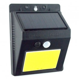 Lampu Solar Sensor Gerak Outdoor Weatherproof 48 LED - L22 - Black