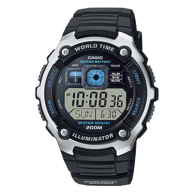 Casio Youth Digital AE-2000W-1A / Casio AE2000W-1A Original & Garansi