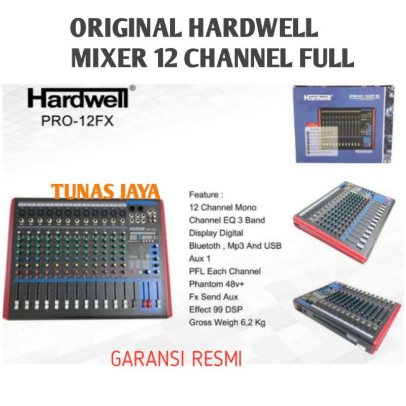 MIXER AUDIO HARDWELL PRO-12FX / PRO12FX / PRO 12FX
