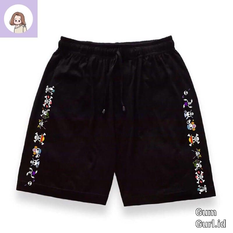 GumGurl short pants ONE PIECE pria wanita unisex celana dalam pendek kartun anime shortpants boxer k