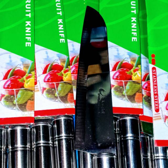 READY MAKASSAR  Pisau Buah Stainless E-Light Original Murah