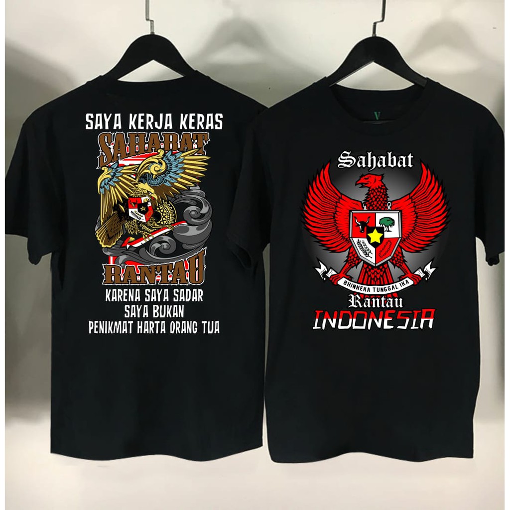 Kaos Distro / Baju Distro / Atasan Pria / Kaos Anak Rantau Bersatu / kaos lengan pendek pria bergambar
