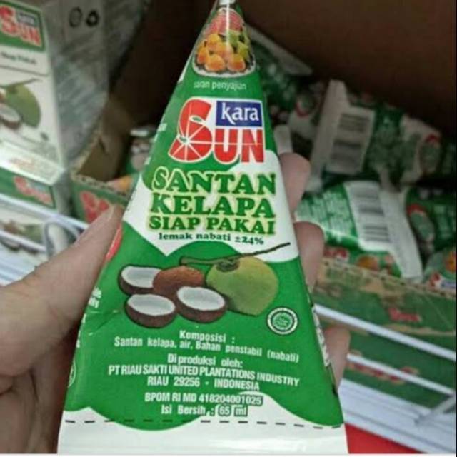 

Kara santan / sun kara / santan kelapa kemasan 65ml