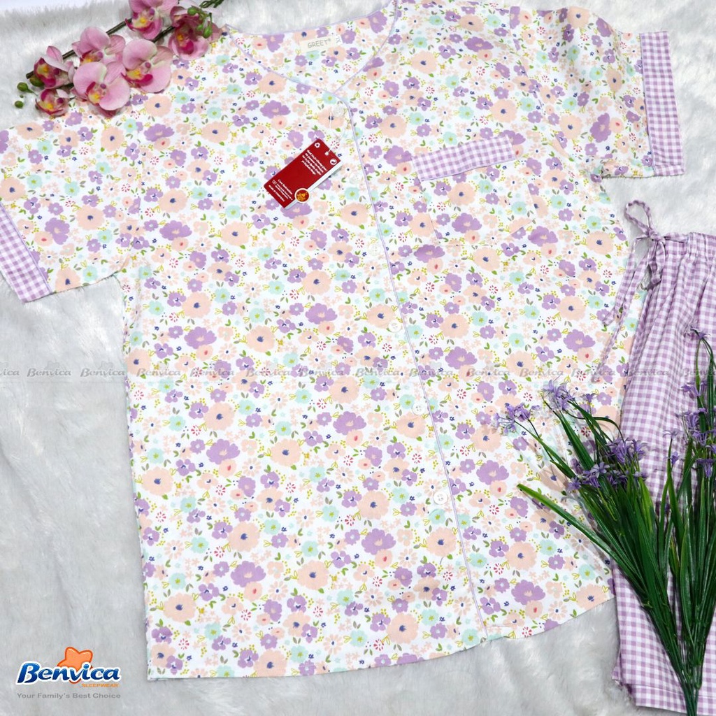 BAJU TIDUR CELANA PENDEK XL KATUN JEPANG GREET