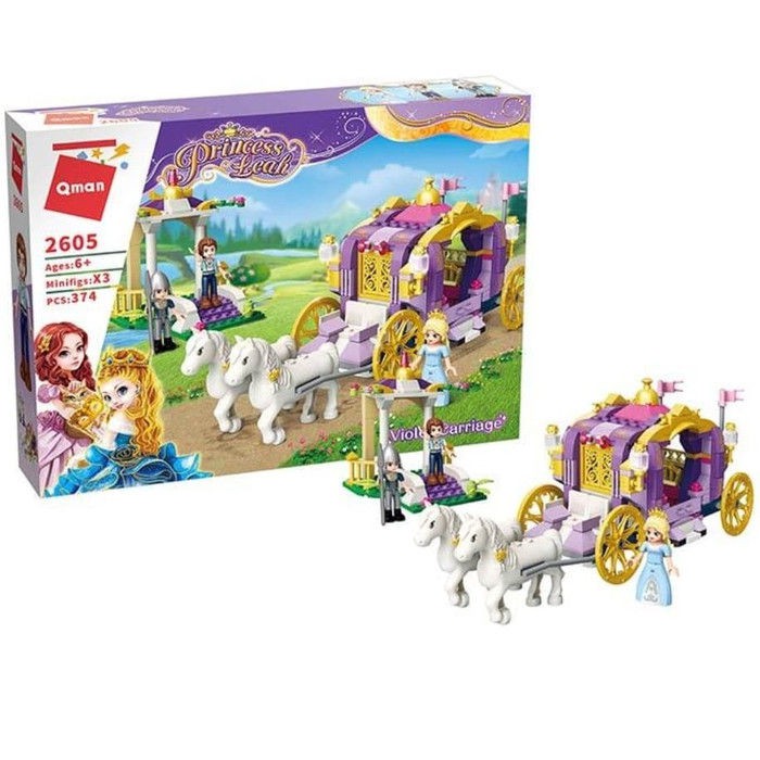 mainan anak Qman lego princess leah violet carriage 2605 ia7BB