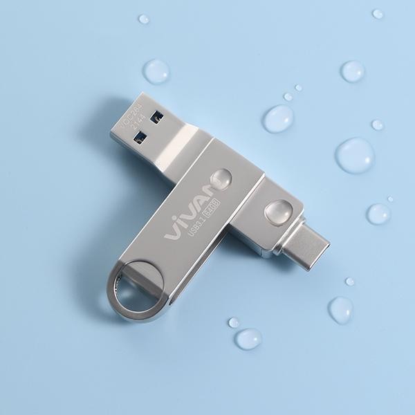 Vivan VOC264 64GB / 32GB Flashdisk OTG USB-C &amp; USB3.1