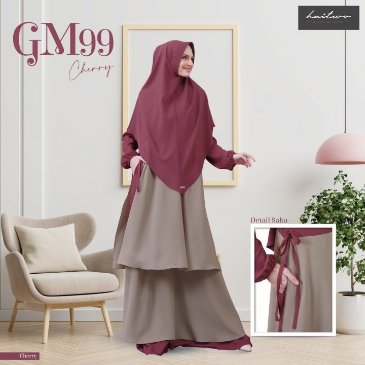 GAMIS SET HIJAB HAITWO GAMIS HAIHAI GM 099 GM 99 GAMIS PREMIUM