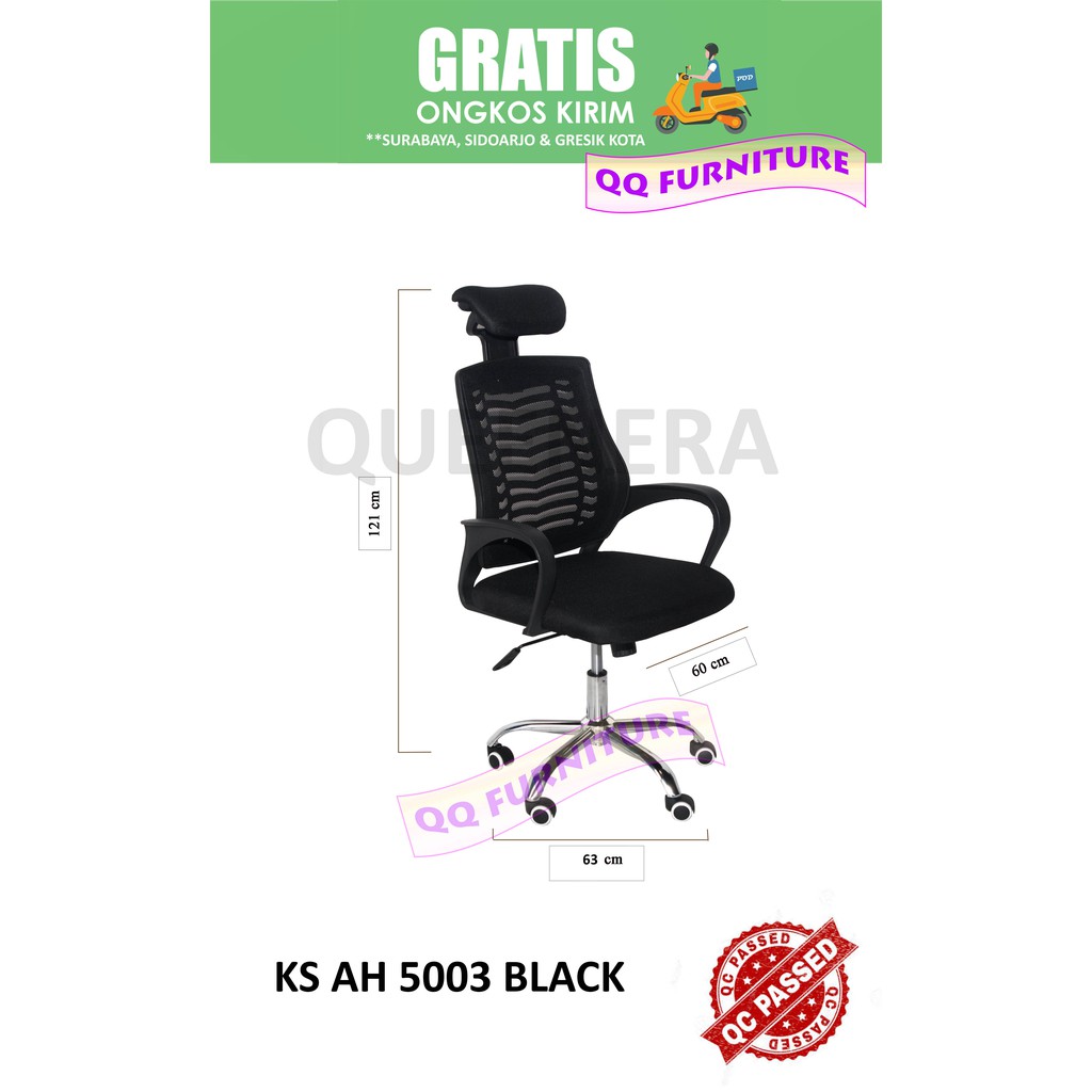 Kursi staf kursi jaring kaki besi chrome diameter 30 cm Kursi staf kursi jaring kaki besi chrome diameter 30 cm