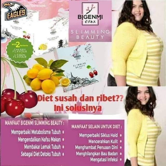 SLIMMING BEAUTY BIGENMI 1 PAKET ISI 4 BOX