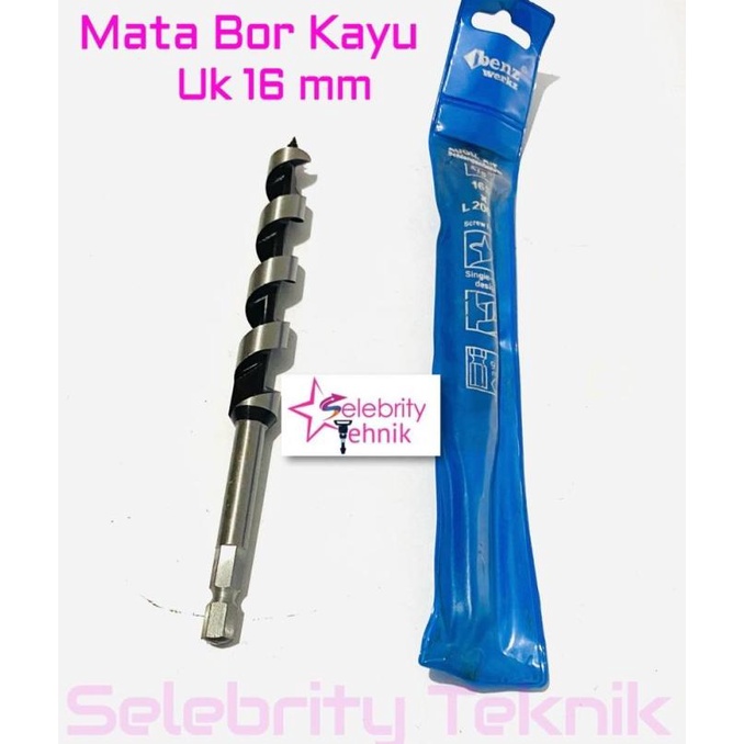 Mata Bor Kayu 16mm Auger BIts Benz selebr17 Kualitas Baik
