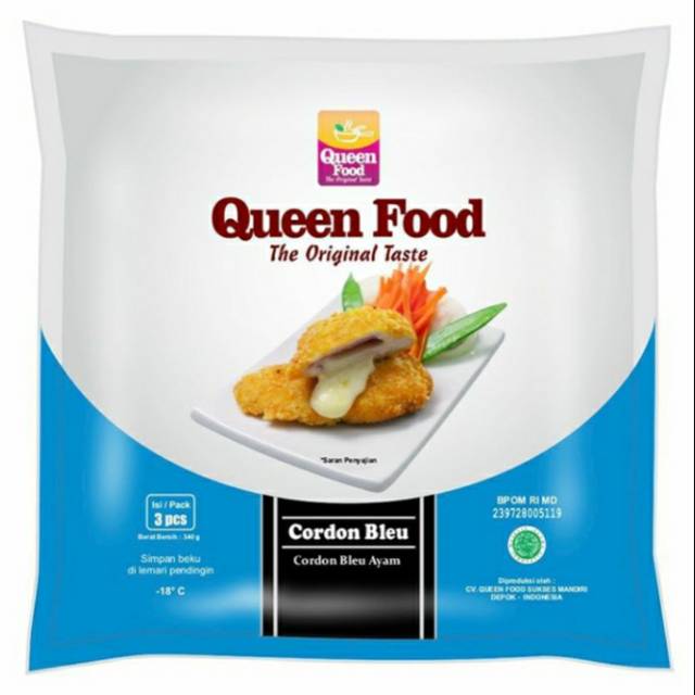 

Queen Food Cordon Blue Isi 3 Pcs