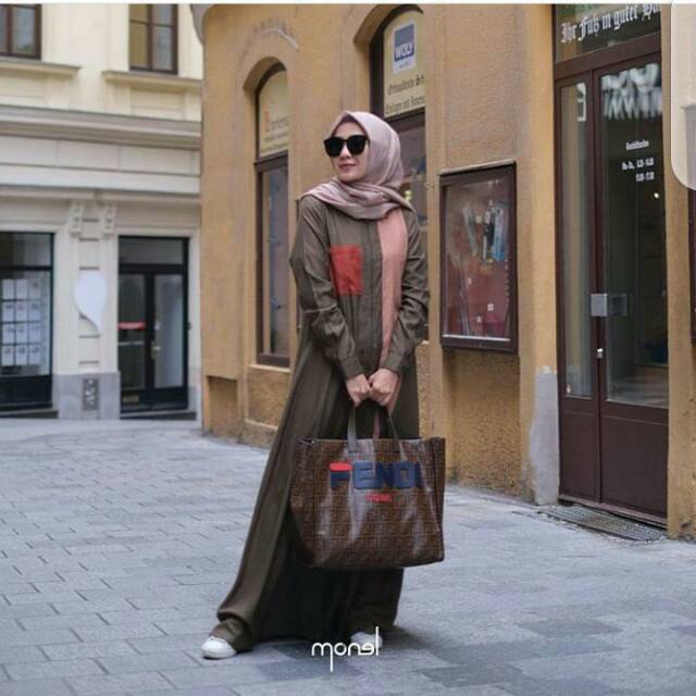 Olive dress monel original / monel dress