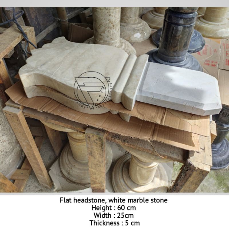 Nisan pipih batu marmer putih tulungagung harga bijian free ongkir