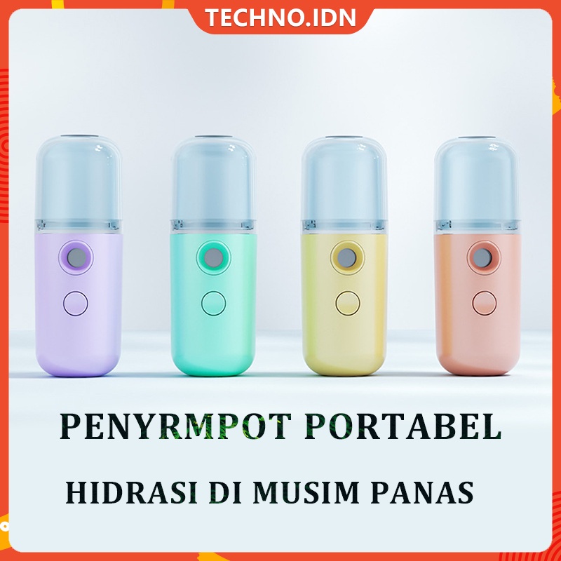 Mini Nano Spray Portable Spray Wajah USB Isi Ulang Perawatan Wajah Mist