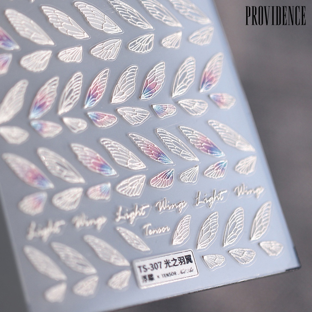 Providence Nail Decals Multiple Shapes Engraved Pattern Ultra Thin Embossed Knitted Effect Nail Adhesive Decals for Beauty