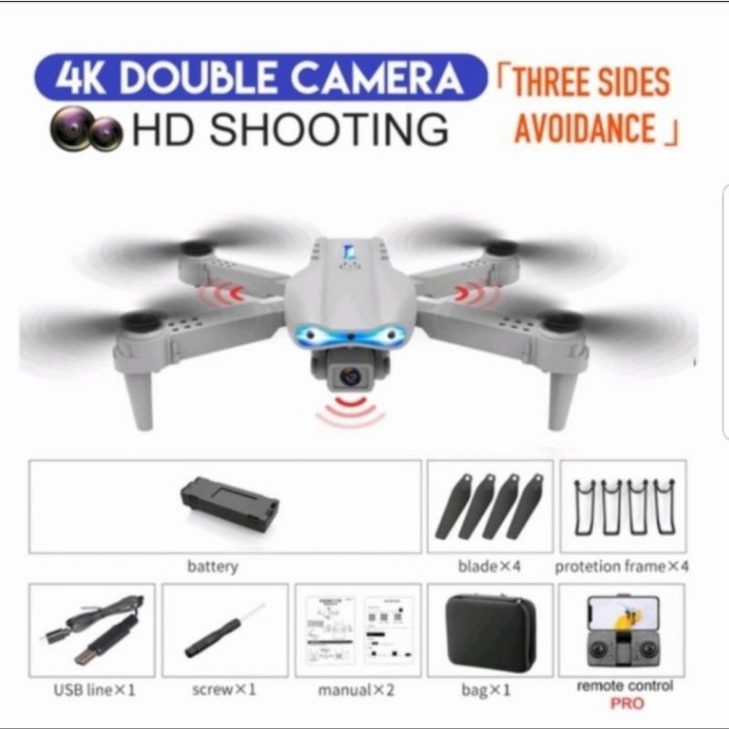 DRONE E99 K3 PRO 4K HD RS MINI DUAL CAMERA