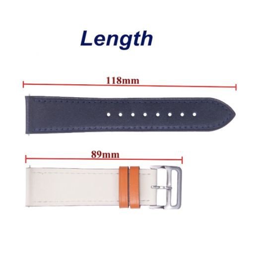 Tali Jam Strap SEIKO Lugs 22mm 20mm Quick Release - PU Leather Fashion