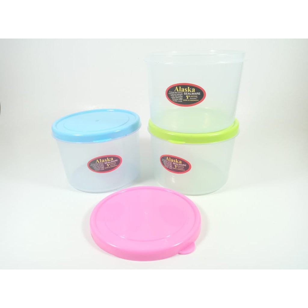 Toples / Wadah Plastik / Food Container Warna Warni Medium