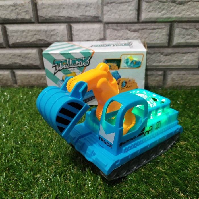 mainan tank truck armored bump go - mainan truk penghancur batu bump go