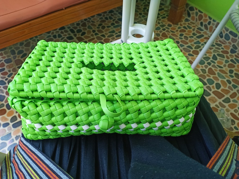 Wadah Tissu Rotan Sintetis / Tempat Tisu Ketupat