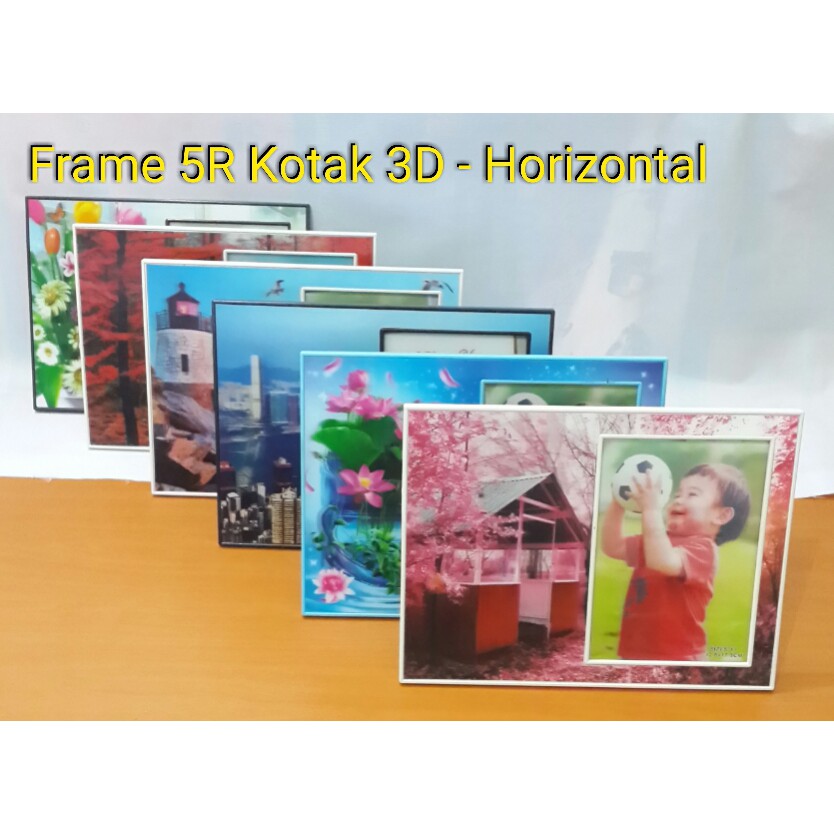 Frame Photo / Bingkai Foto 3 Dimensi Kotak Horisontal