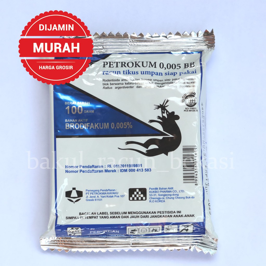 RACUN TIKUS PETROKUM 100 GRAM MATI KERING